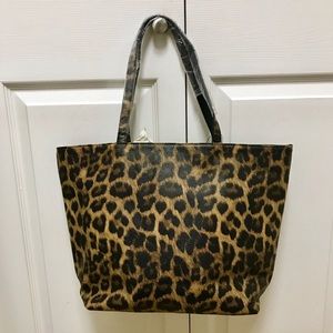 NWT Chico’s Leopard Print Tote Bag
